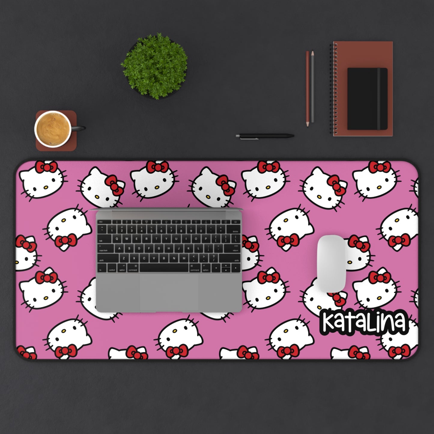 Personalized Hello Kitty Desk Mat | Cute Desk Pads