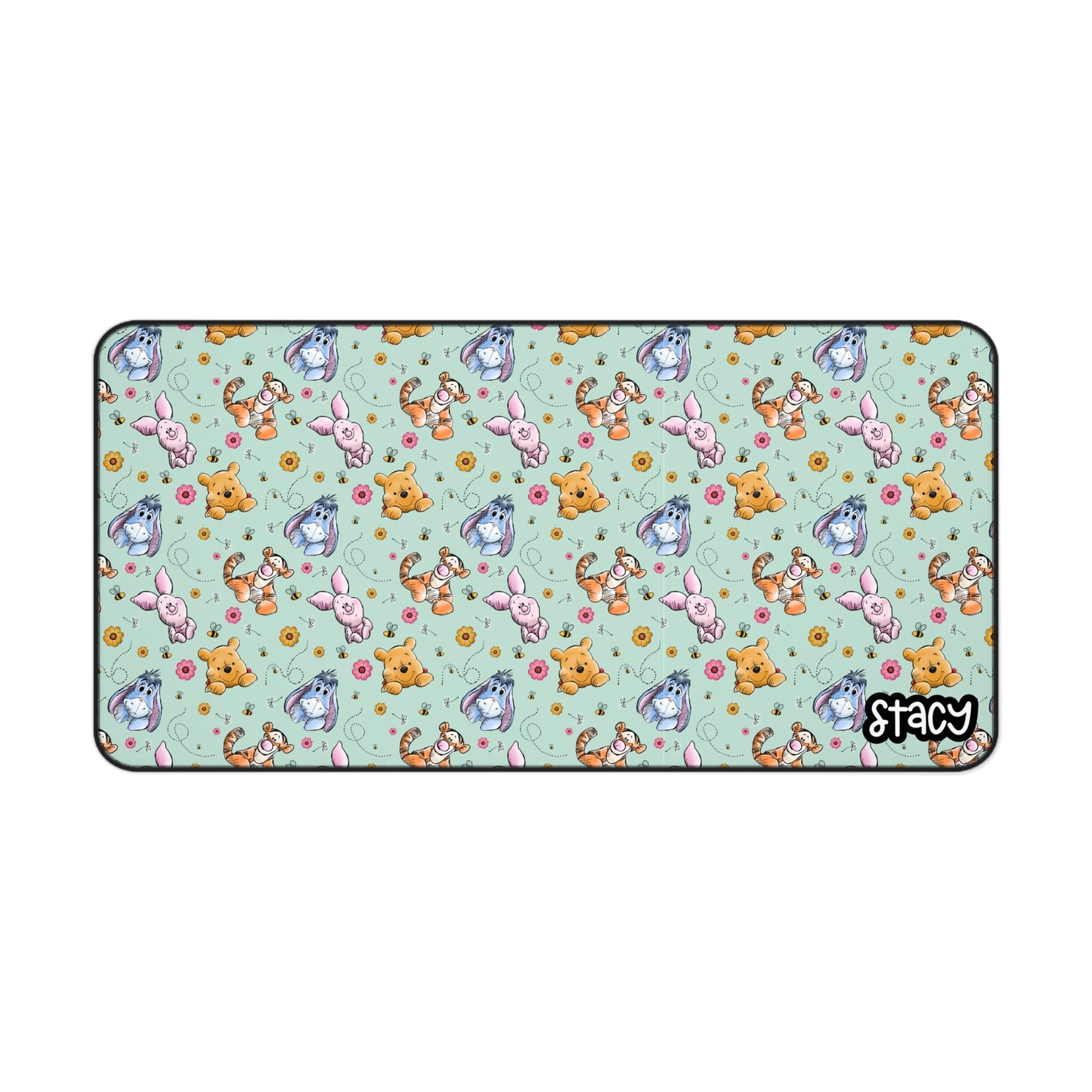Cute Winnie the Pooh Desk Mat, Playful Office Decor, Gifts for Animal Lovers, Work from Home Essentials, Kids Room Accessories
