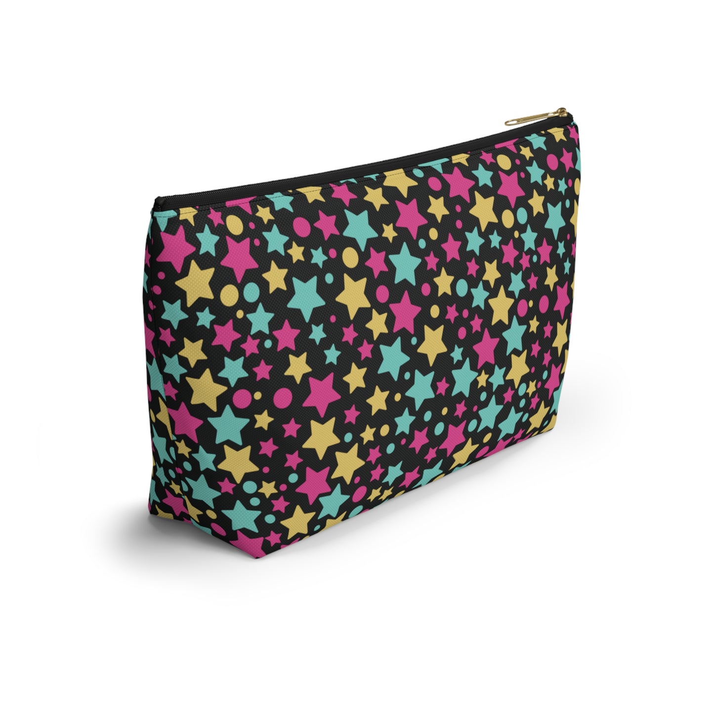 Personalized Pouch with Stars | Black Accesories Bag