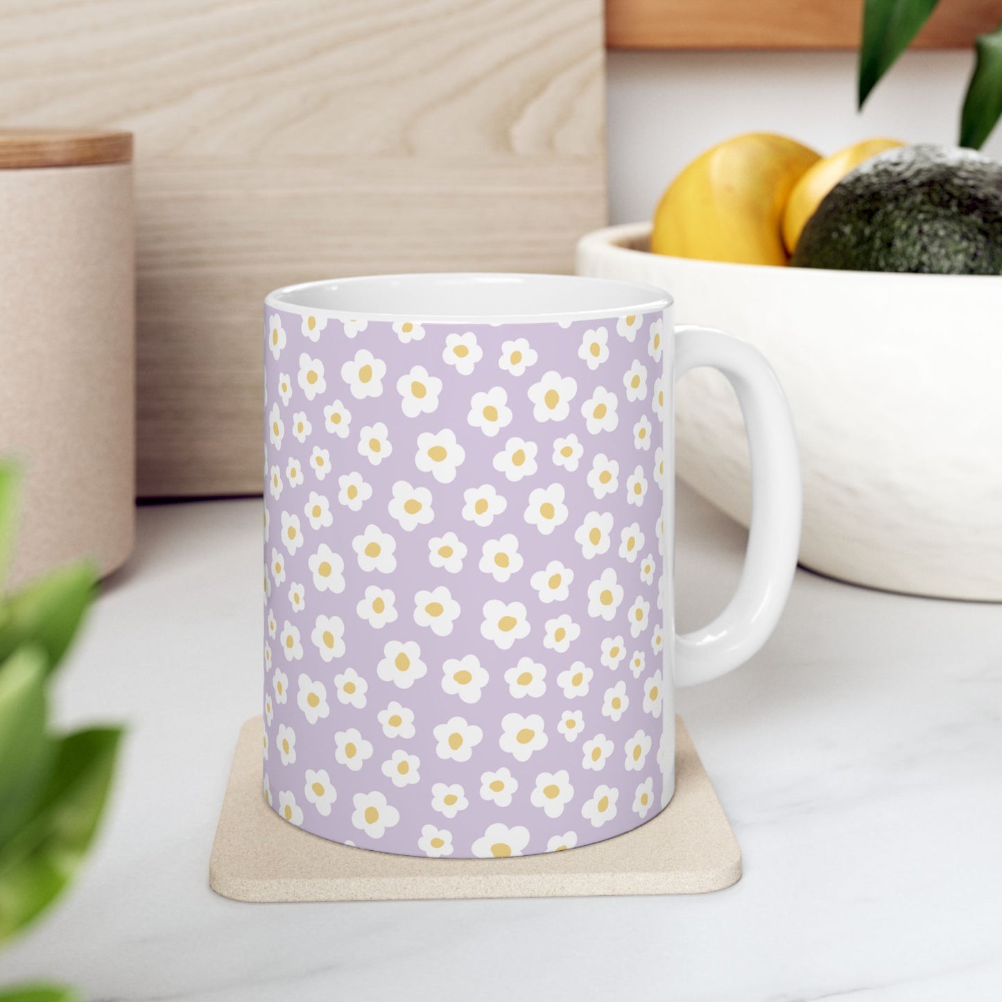 Cute Retro Flowers Coffee Mug (11oz)
