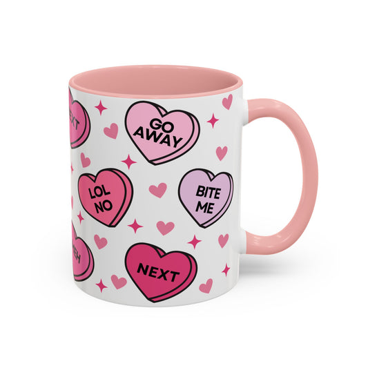 Cute Pink Valentine Humor Coffee Mug (11oz)