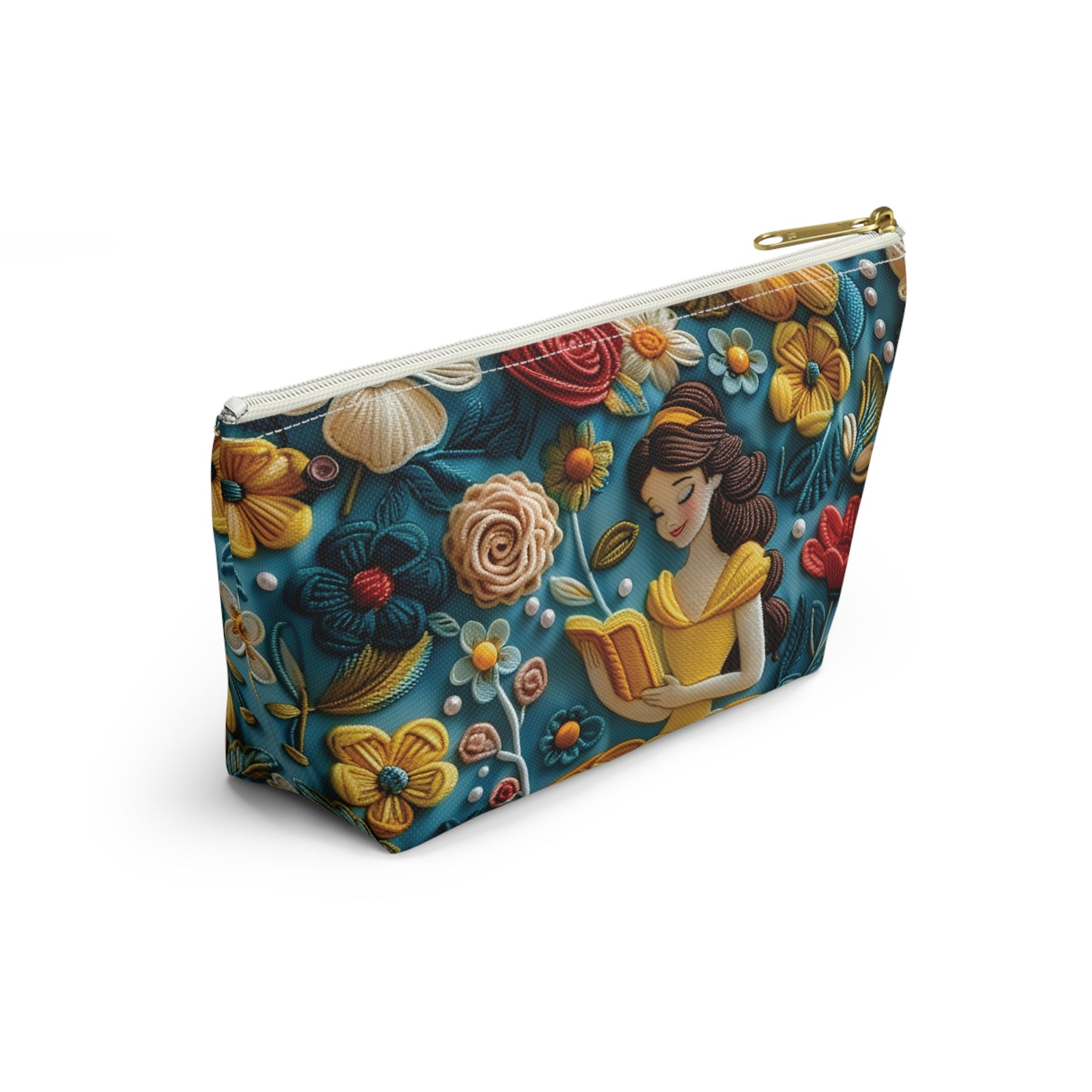 Disney Princess Belle Reading Floral Pouch | Princess Belle Accesories Bag