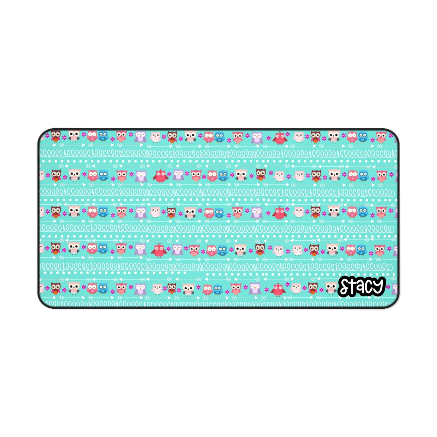 Cute Owl Themed Desk Mat, Fun Office Decor, Creative Gift for Students and Gamers, Perfect for Birthday or Back to School