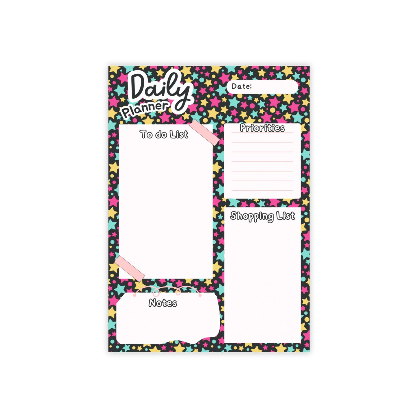 Daily Planner | Cute Notepad | To- Do List
