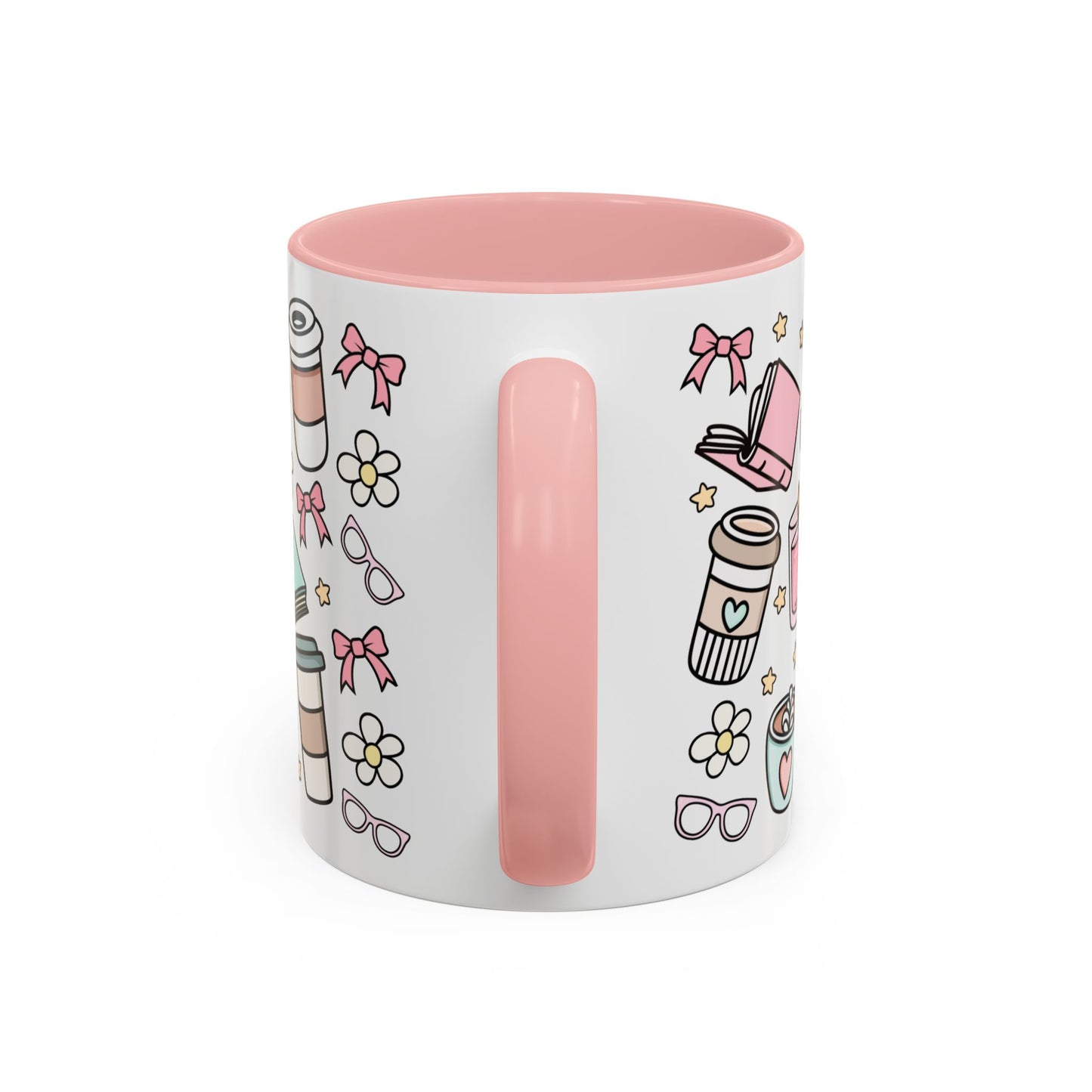 Booklover Pink Coffee Mug (11oz) | Coffee Lover Pink Mug