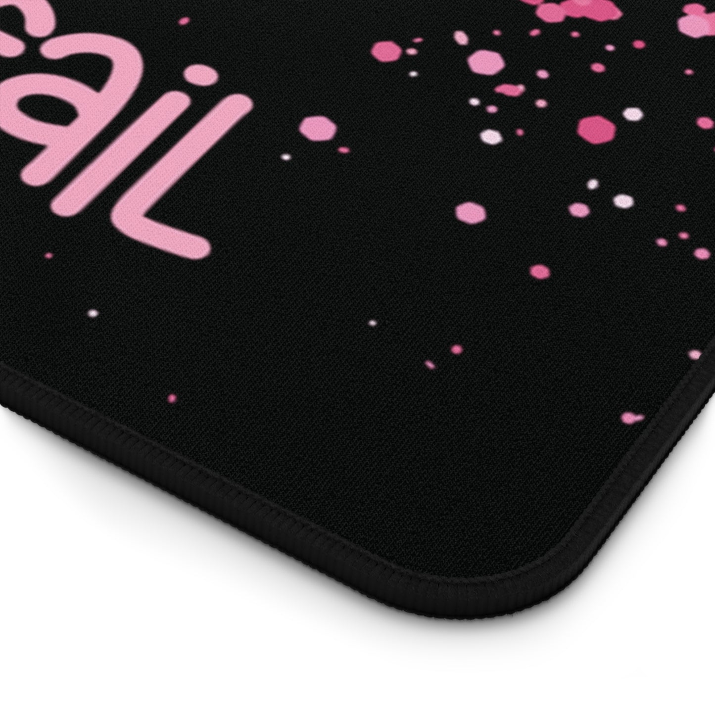 Motivational Quote Desk Mat | Pink Glitter Sparkle Desk Mat | Cute Desk Pads