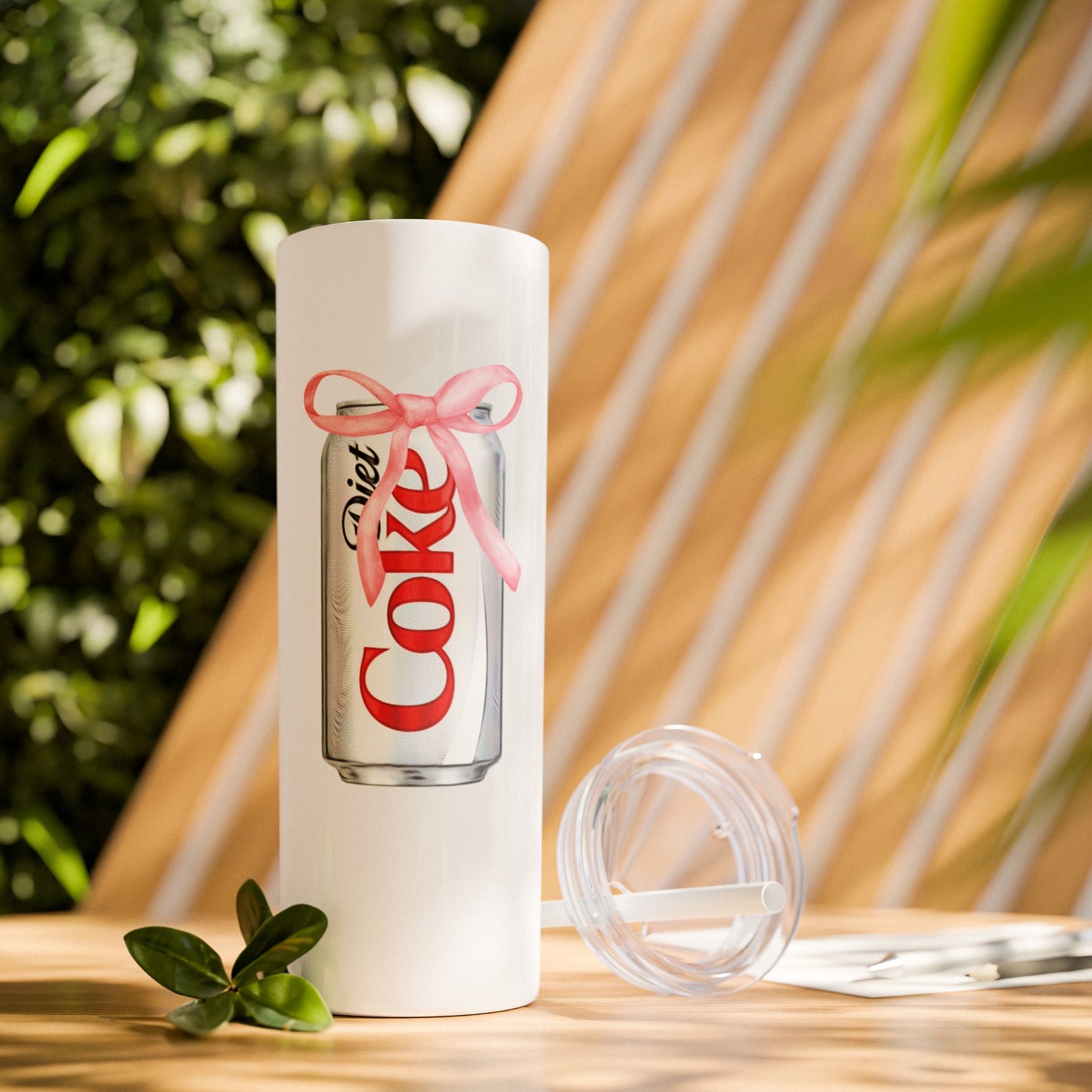 Diet Coke Skinny Tumbler with Straw, 20oz