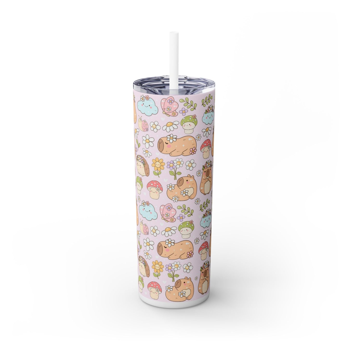 Matching Capybara mousepad, notebook, pen and 20oz Tumbler (pink)- Personalization option available!