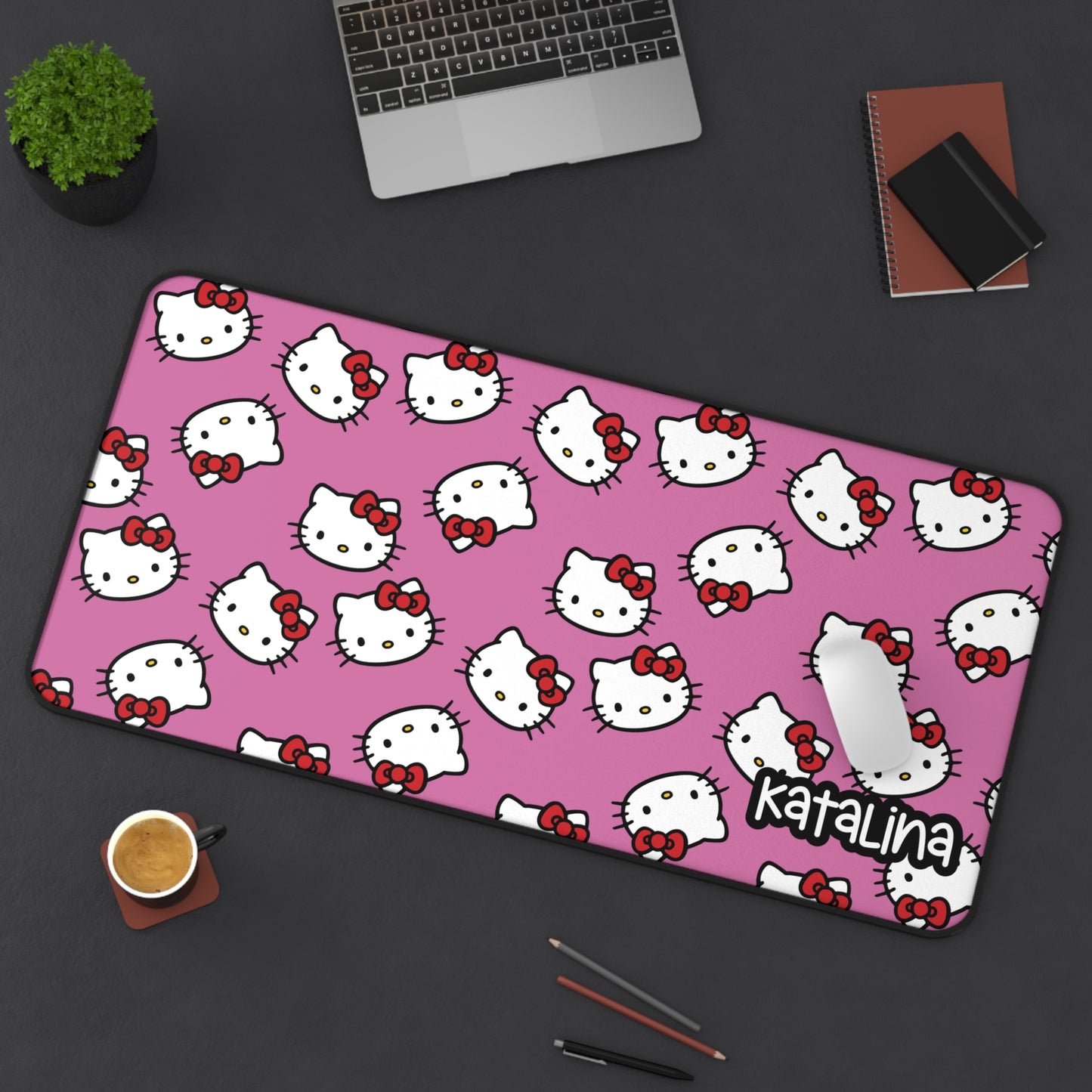 Personalized Hello Kitty Desk Mat | Cute Desk Pads
