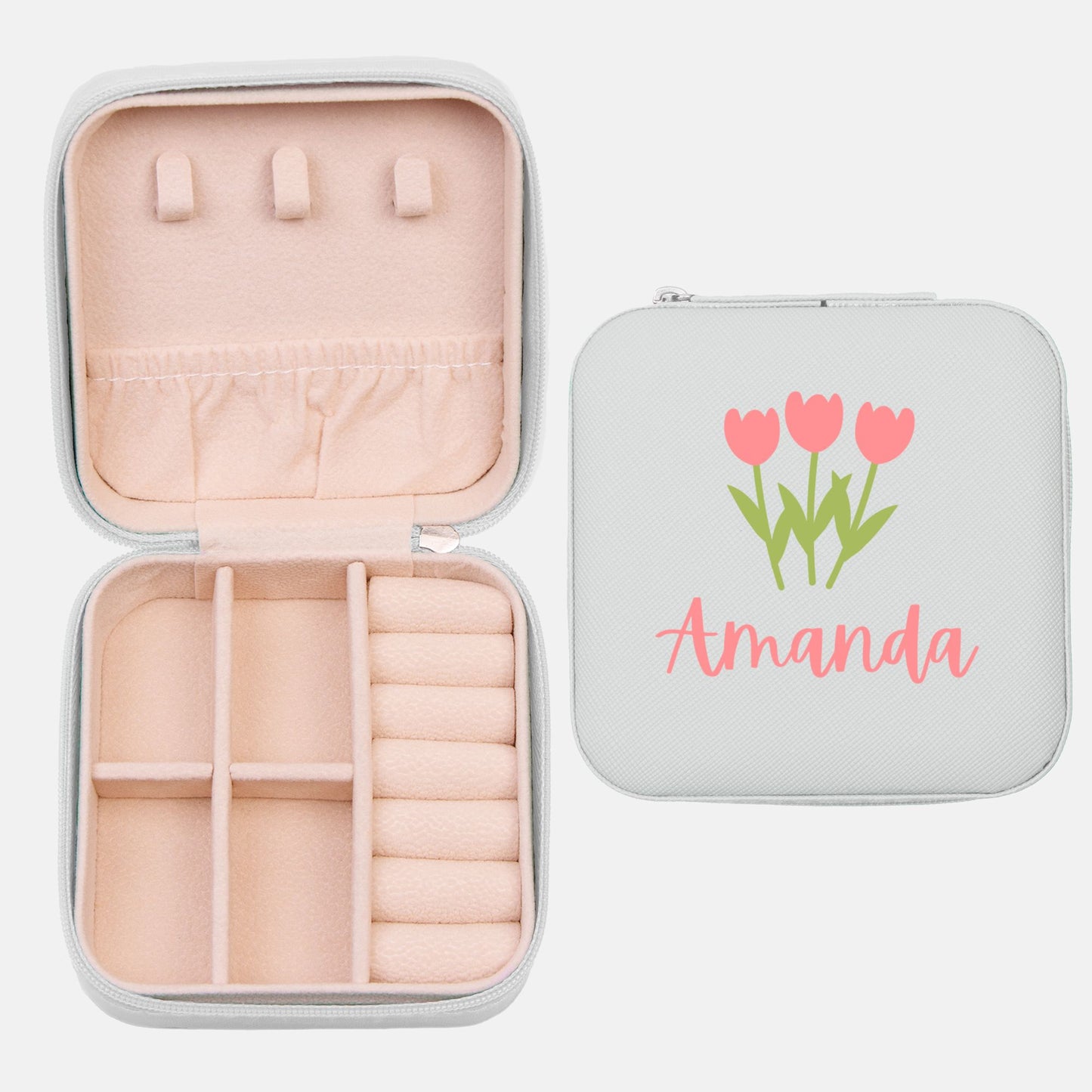 Personalized Jewelry Box / Jewelry Travel Case