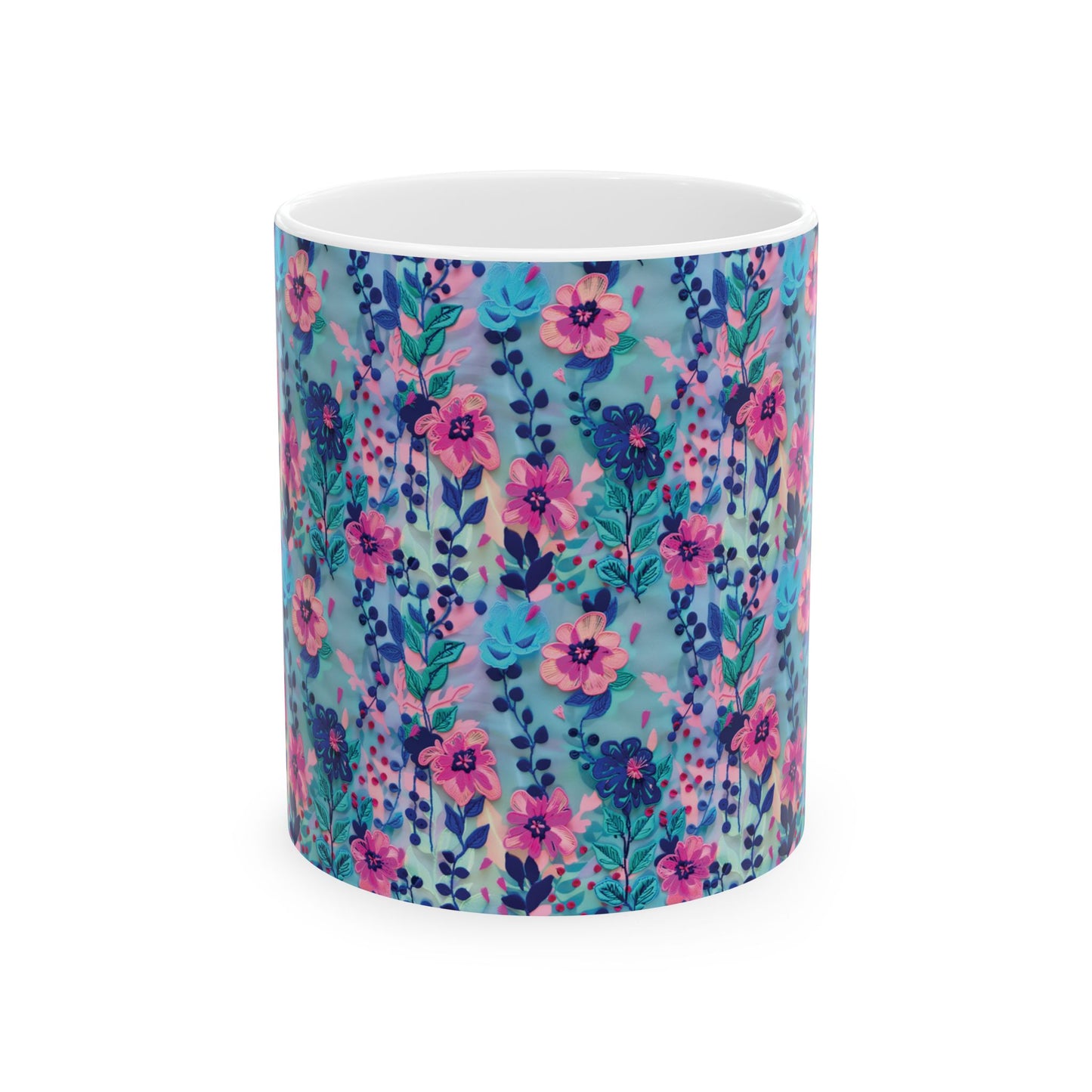 Cute Floral Coffee Mug (11oz)