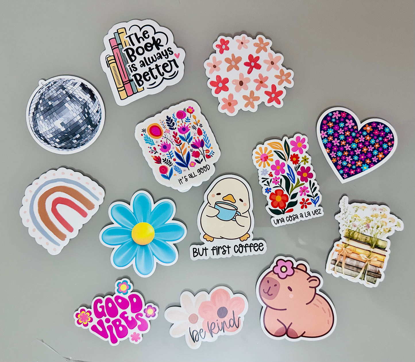 Cute Stationery Bundle – Sticky Notes Pad (25 Sheets), Pen & Sticker | Desk Gift Set | Free Shipping