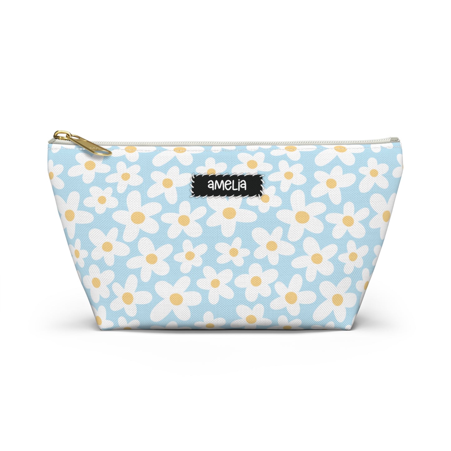 Personalized Retro Floral Pouch | Retro Floral Accesories Bag