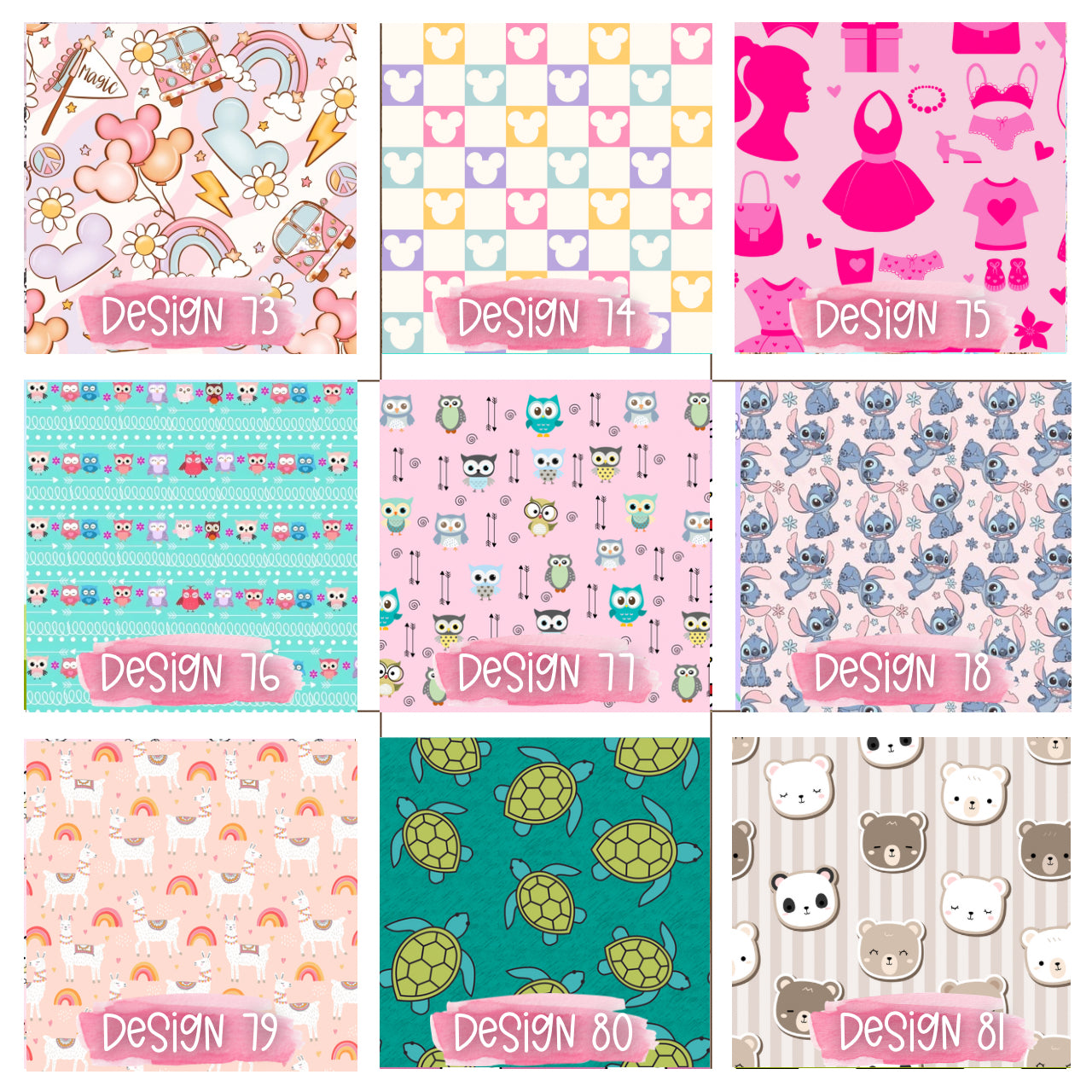 Matching mousepad, notebook, pen, pouch and bag charm/key chain lip balm holder - Personalization option available!