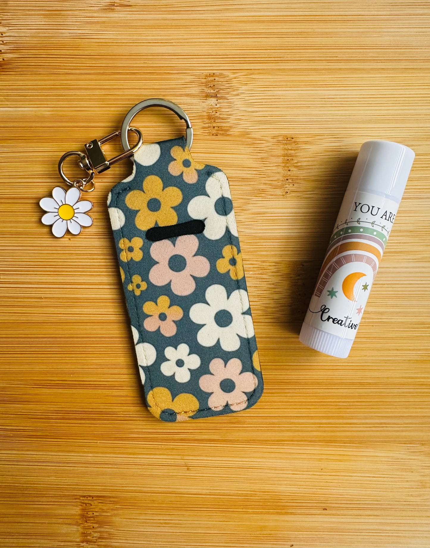 5-Pack Cute Keychain Lip Balm Holders | Includes Free Lip Balms & Mystery Charms | Free Shipping