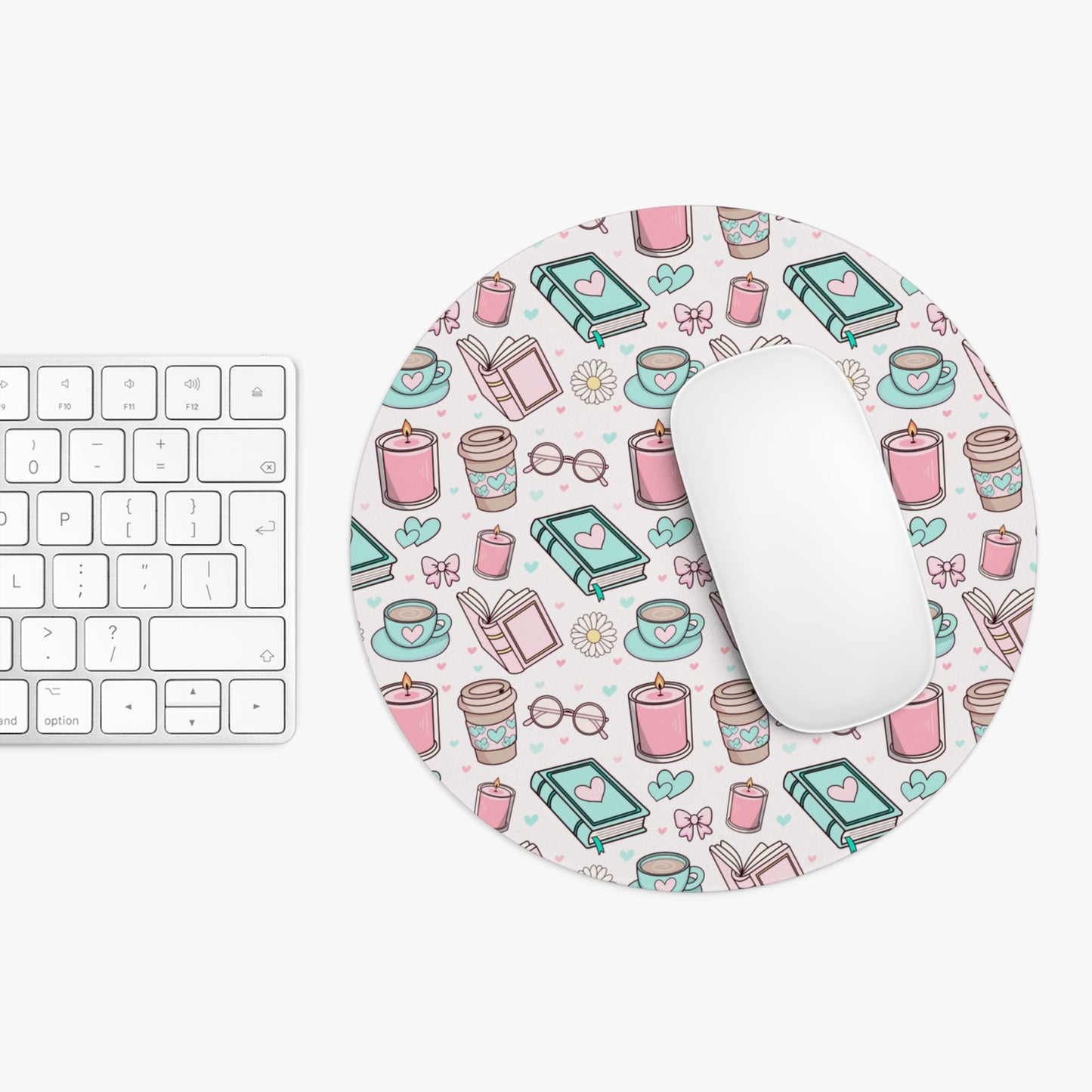 Matching mousepad, notebook, pen, pouch and bag charm/key chain lip balm holder - Personalization option available!