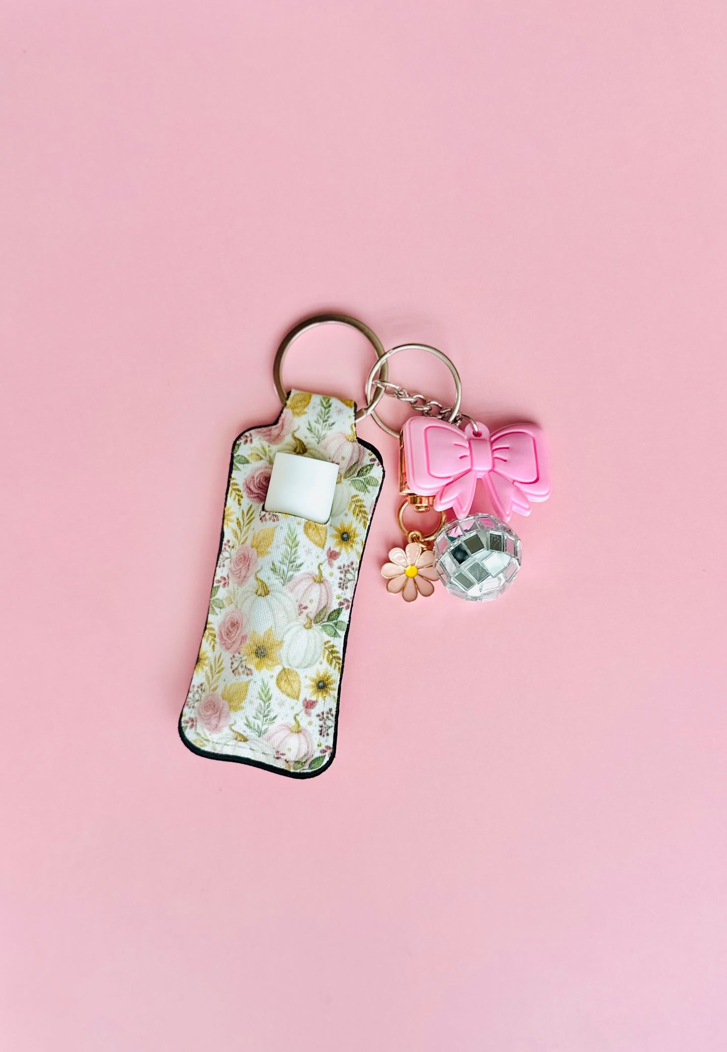 5-Pack Cute Keychain Lip Balm Holders | Includes Free Lip Balms & Mystery Charms | Free Shipping
