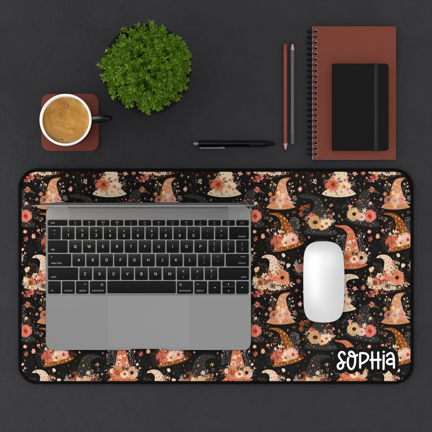 Witch Hat Desk Mat | Witchy Desk Mat | Halloween Desk Mat