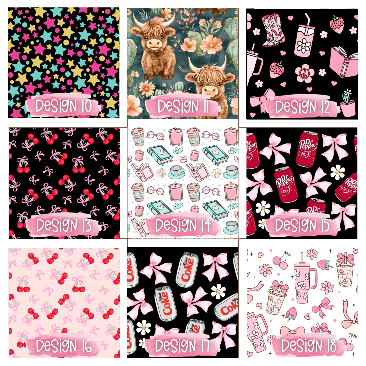 Matching mousepad, notebook, pen, pouch and bag charm/key chain lip balm holder - Personalization option available!