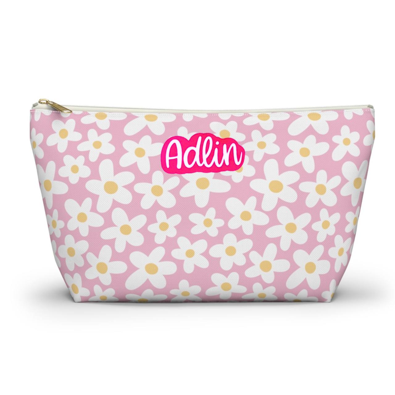 Personalized Retro Floral Pouch | Floral Accesories Bag