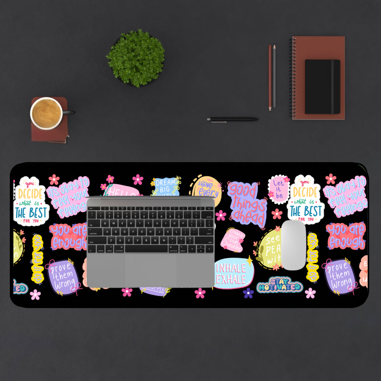 Self-Love Desk Mat | Mental Health Affirmations Desk Mat