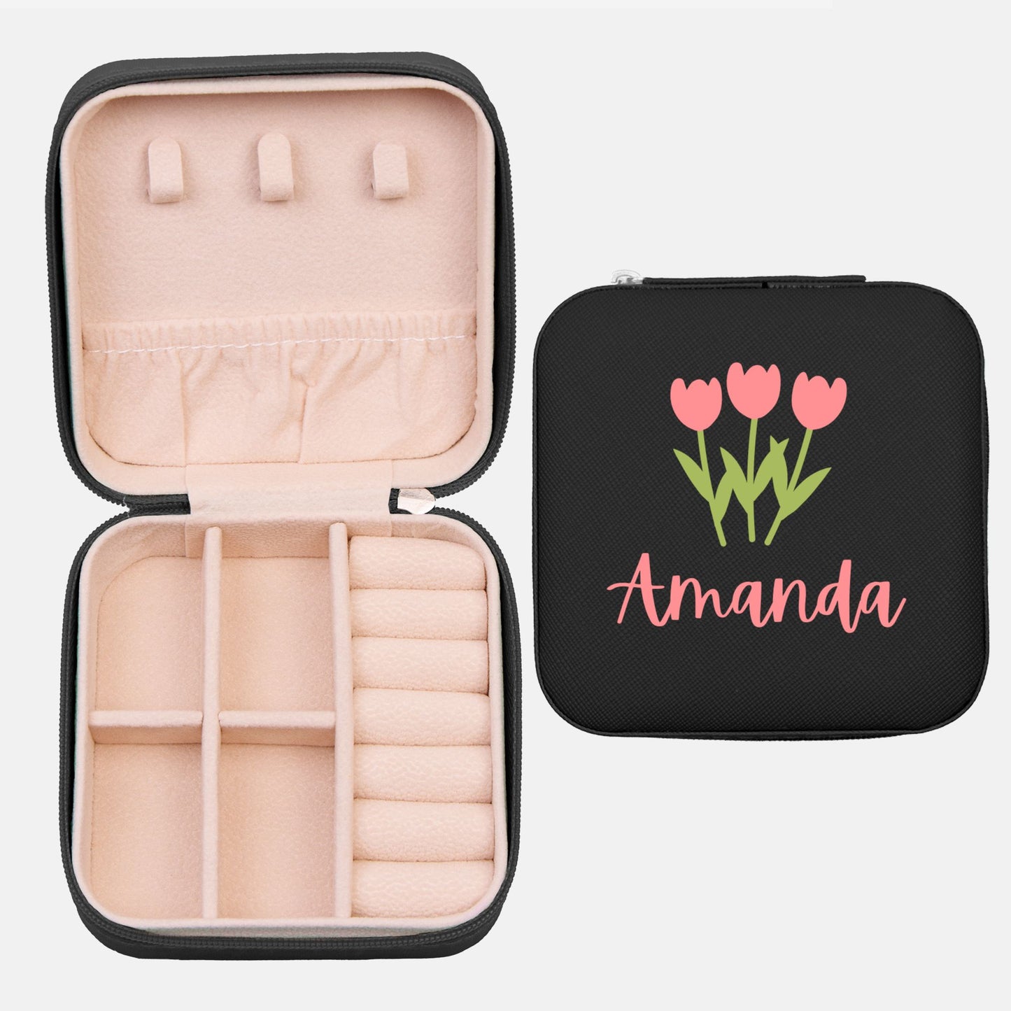 Personalized Jewelry Box / Jewelry Travel Case