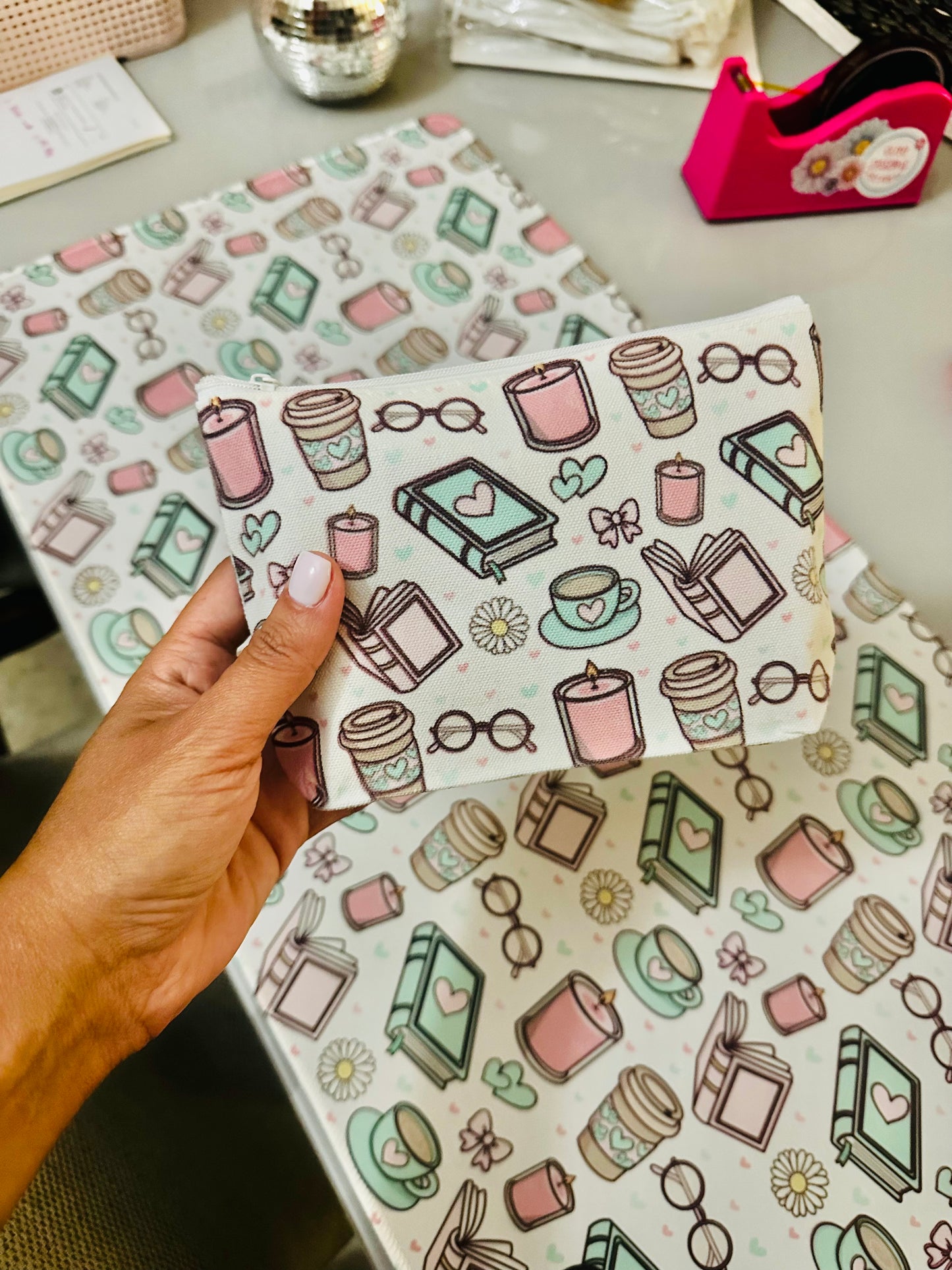 Pouch / Pencil Case Matching Desk Mat Design