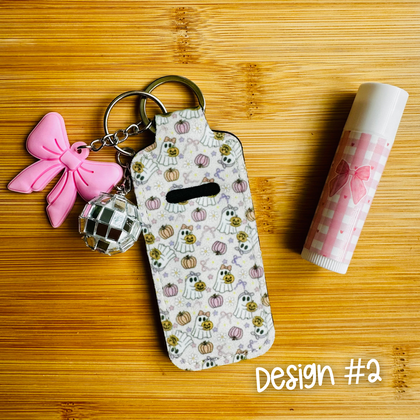 Lip Balm Keychain Holder with Free Lip Balm & Mystery Charms | Cute Bag Charm | Personalized Bag Charm - Free Shipping
