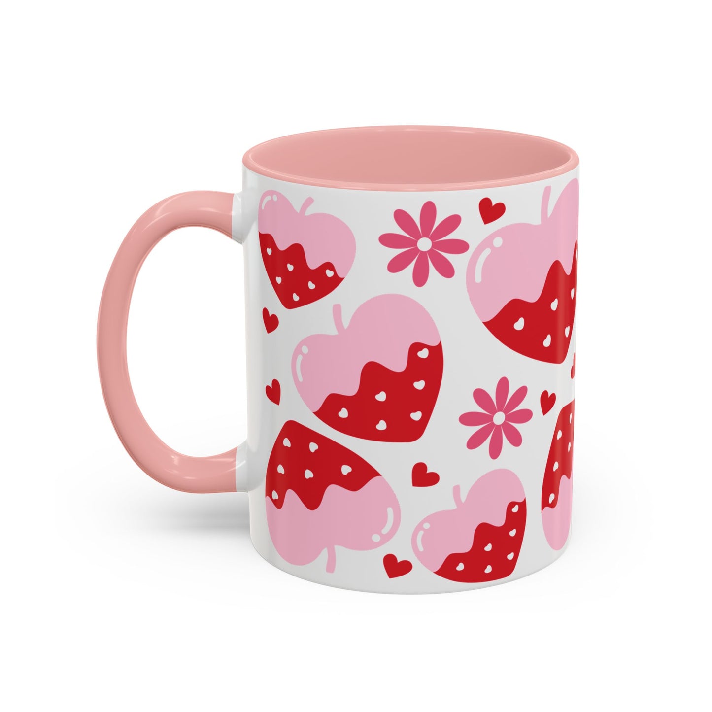 Cute Valentine Coffee Mug (11oz) | Strawberries Mug