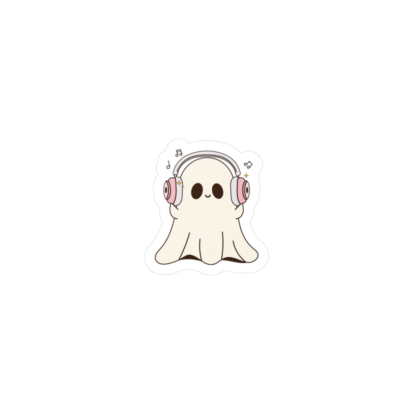 Cute Ghosty Sticker (waterproof) 1”x1”