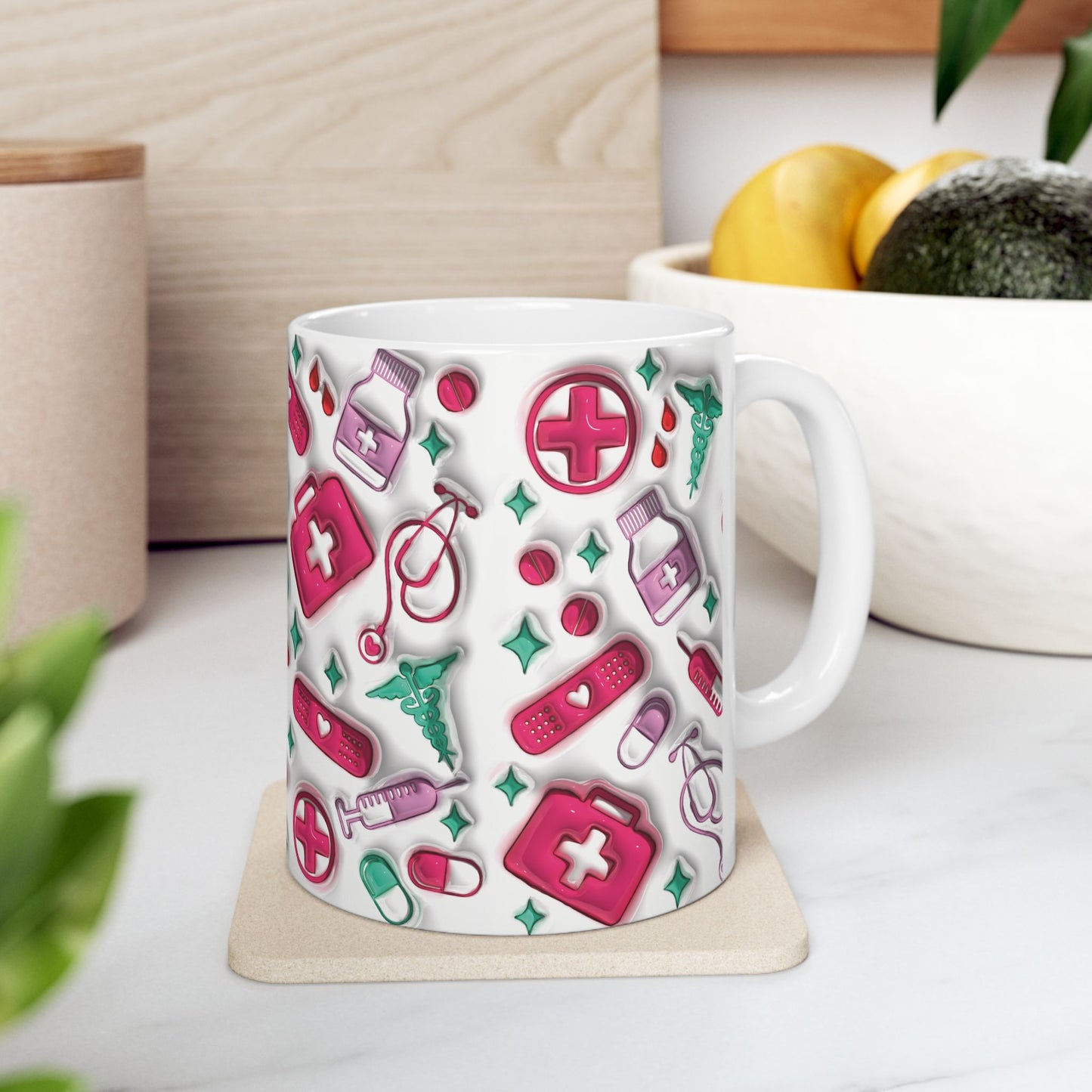 Coffee Mug (11oz) - Cute Nurse Mug