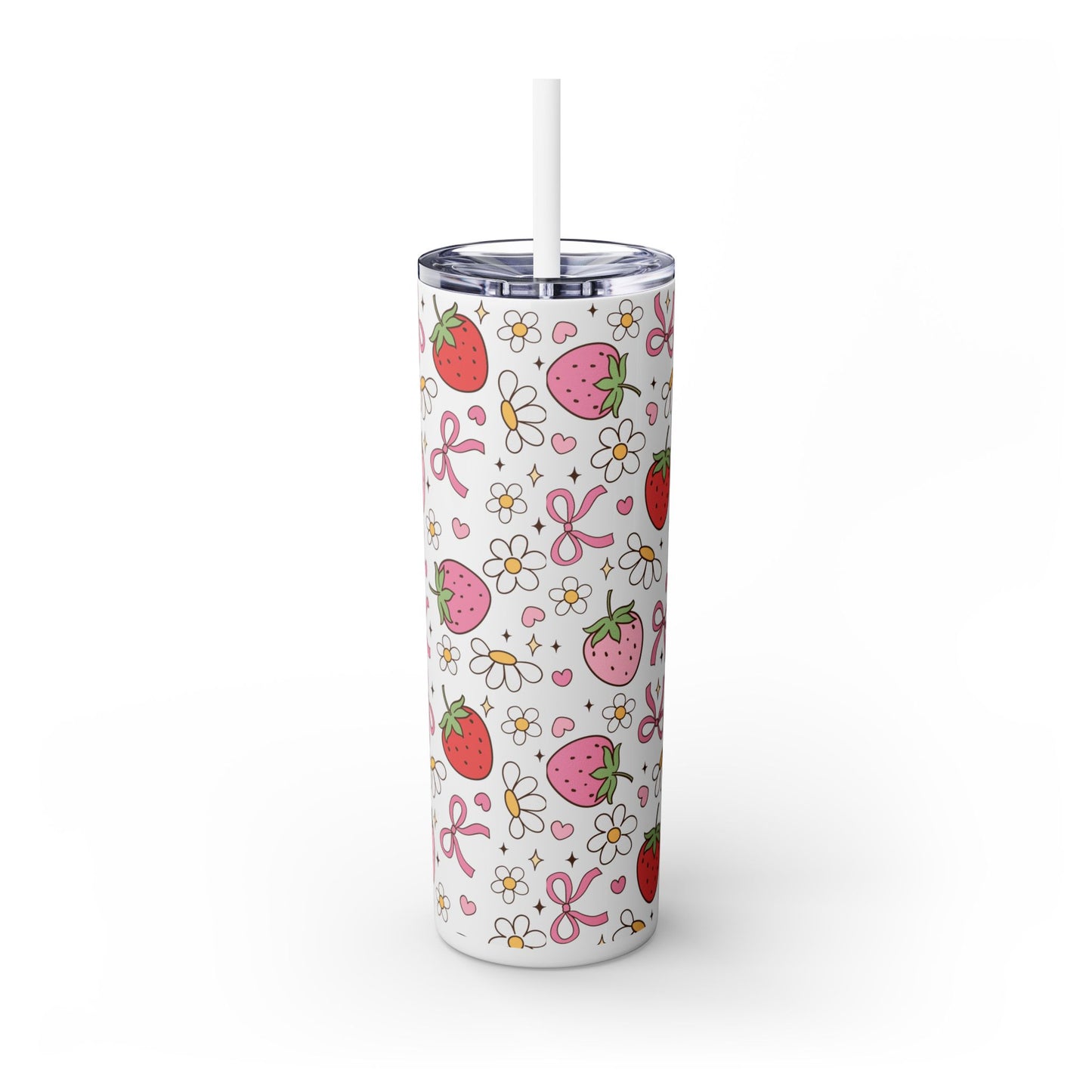 Personalized Skinny Tumbler with Straw, 20oz