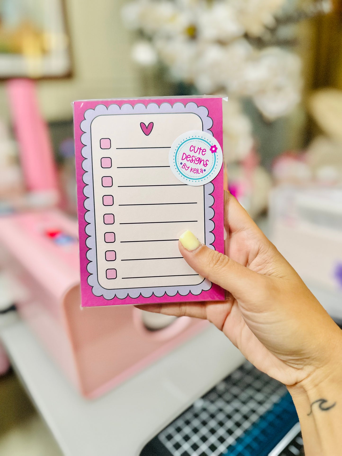 Mousepad + matching pen + best seller cute to-do list notepad - Personalization option available!