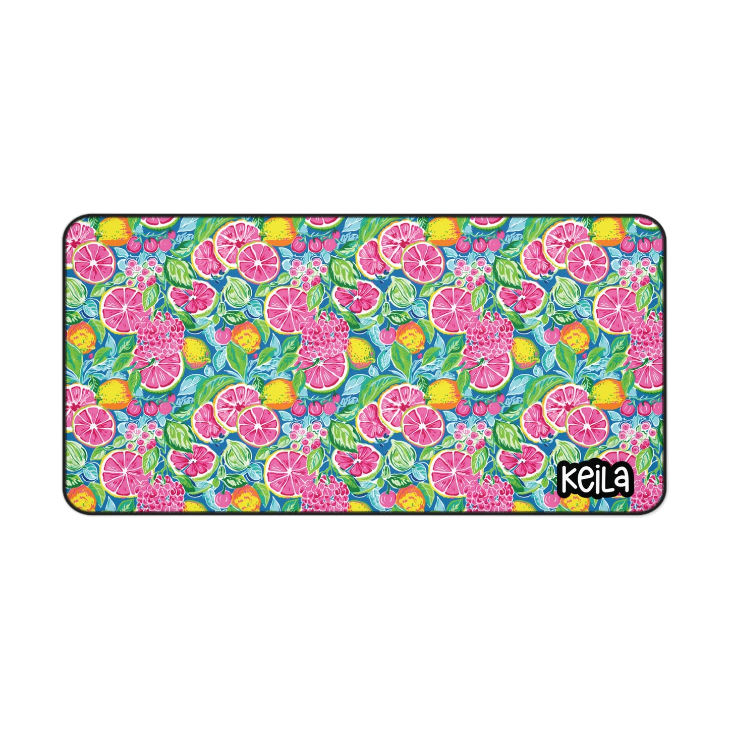 Personalized Cute Pink Lemonade Desk Mat | Cute Desk Pads