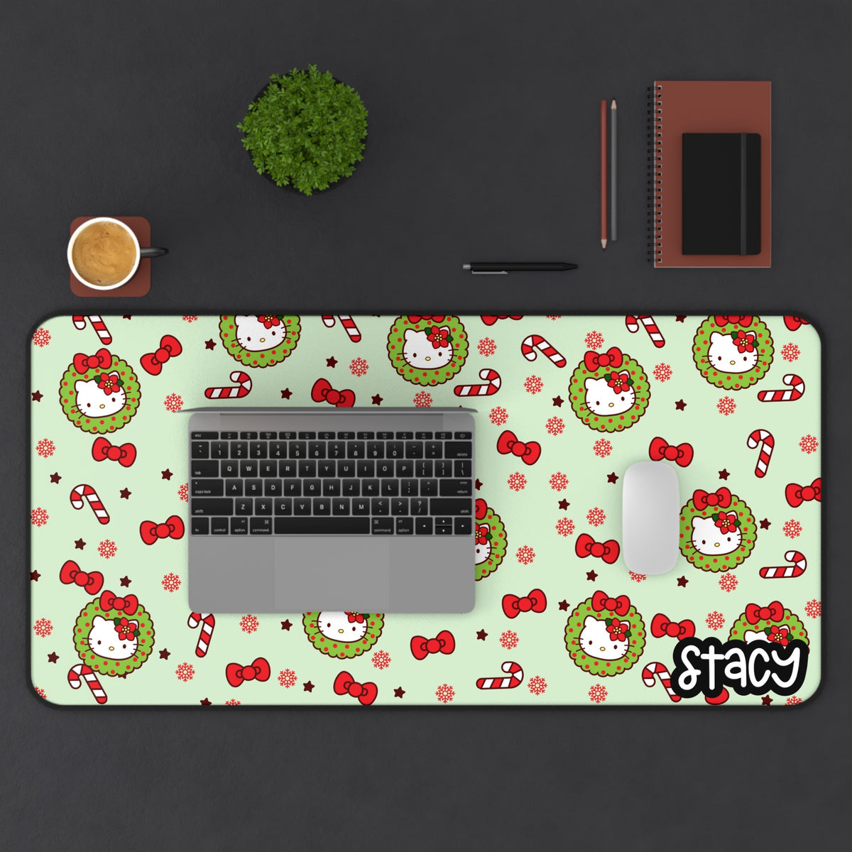 Hello Kitty Holiday-Themed Desk Mat | Hello Kitty Christmas Desk Mat ...