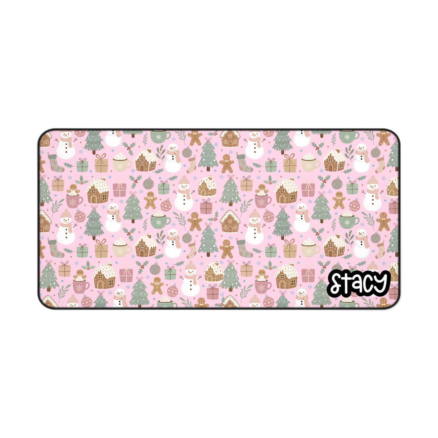 Cozy Holiday Desk Mat (pink)