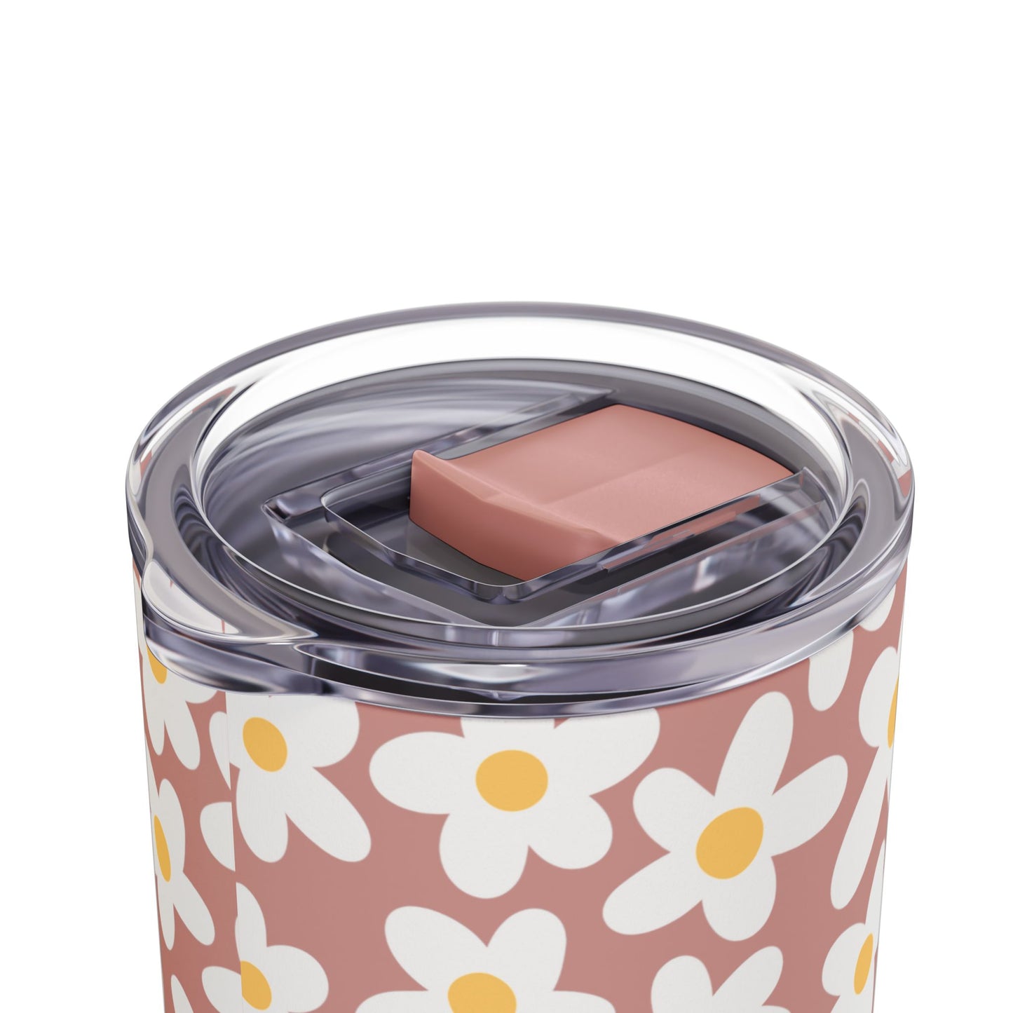 Personalized Retro Flowers Skinny Matte Tumbler, 20oz