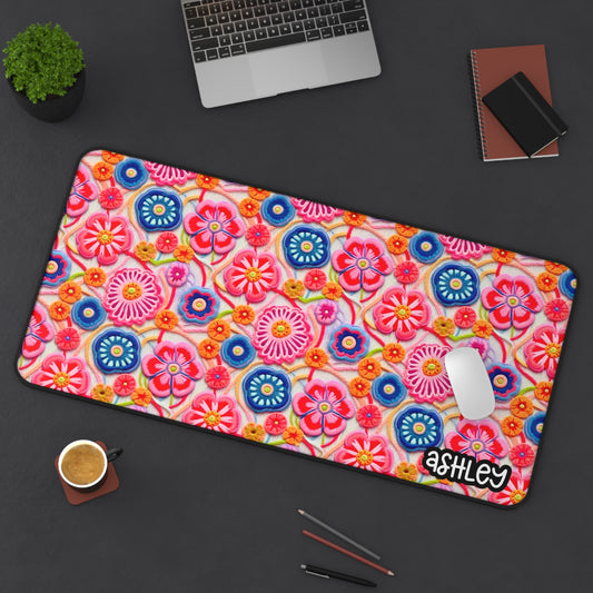 Embroidery Style Floral Desk Mat, Cottagecore Desk Mat, Colorful Floral Desk Mat - Inspirational Desk Accessory, Home Office Decor, Personalized Mouse Pad, Floral Desk Decoration, Gift Idea [...]
