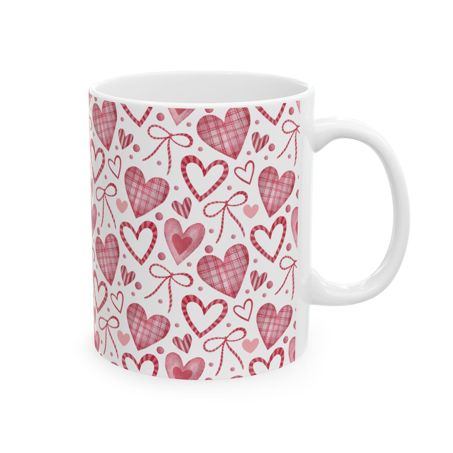 Coffee Mug (11oz) - Valentine’s Coquette Bows