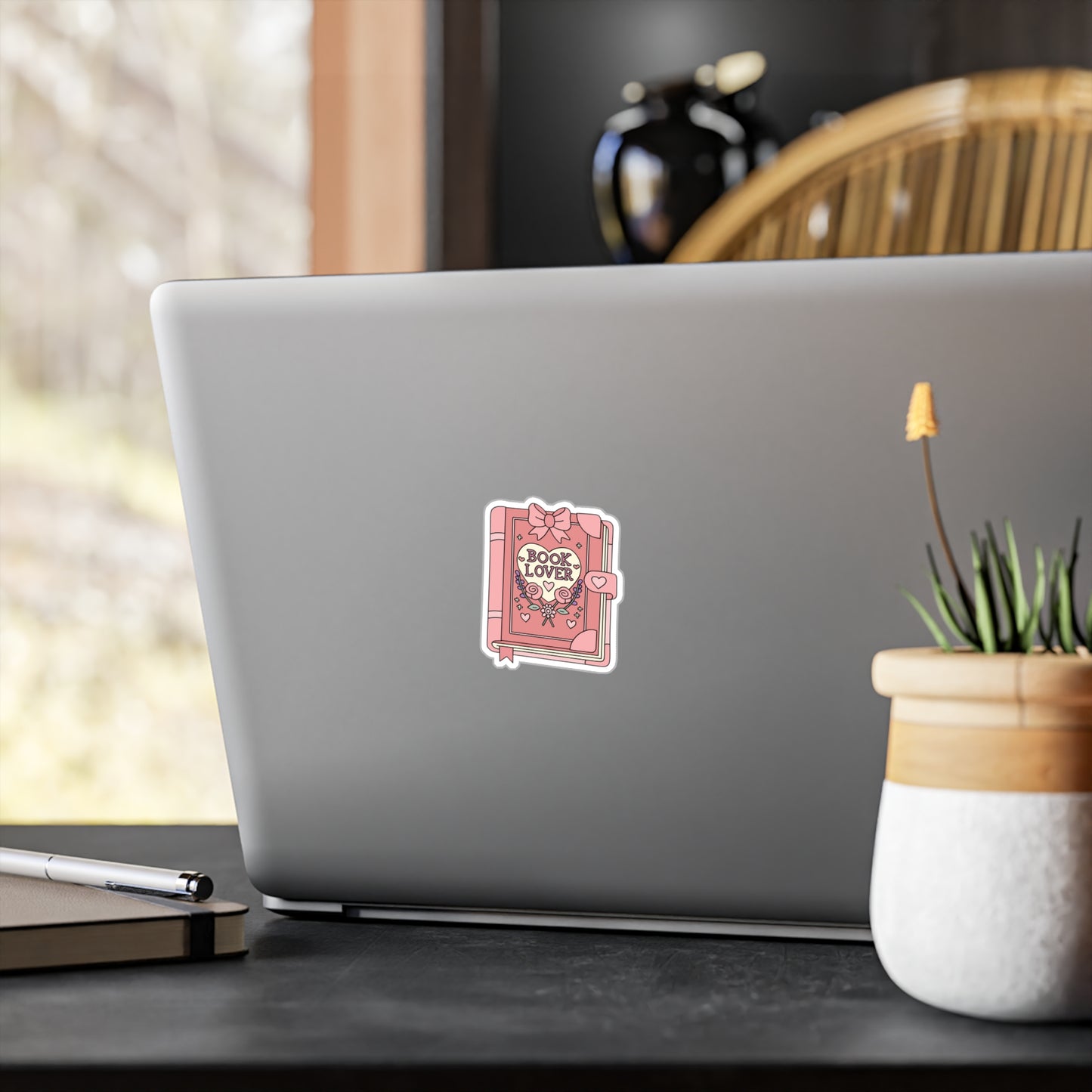 Booklover Sticker (water proof) 3”x4”