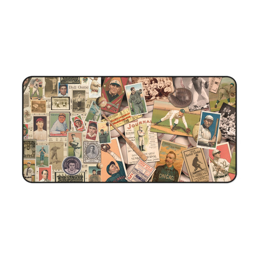 Vintage Baseball Desk Mat - Perfect for Sports Fans & Home Offices