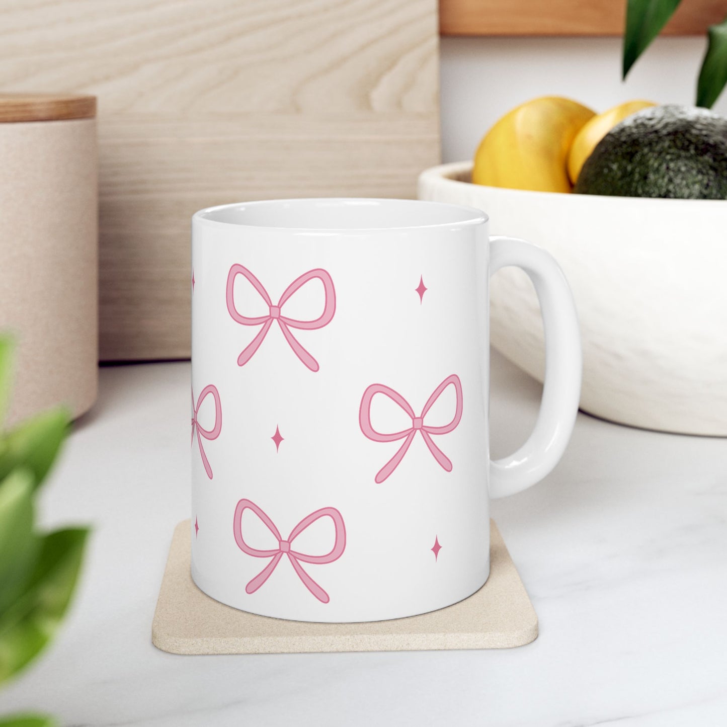 Coffee Mug (11oz) - Cute Coquette Bow