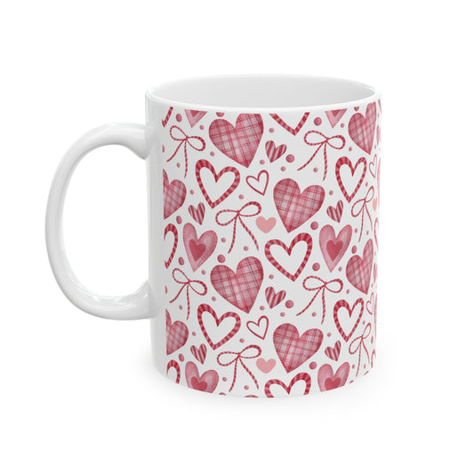 Coffee Mug (11oz) - Valentine’s Coquette Bows