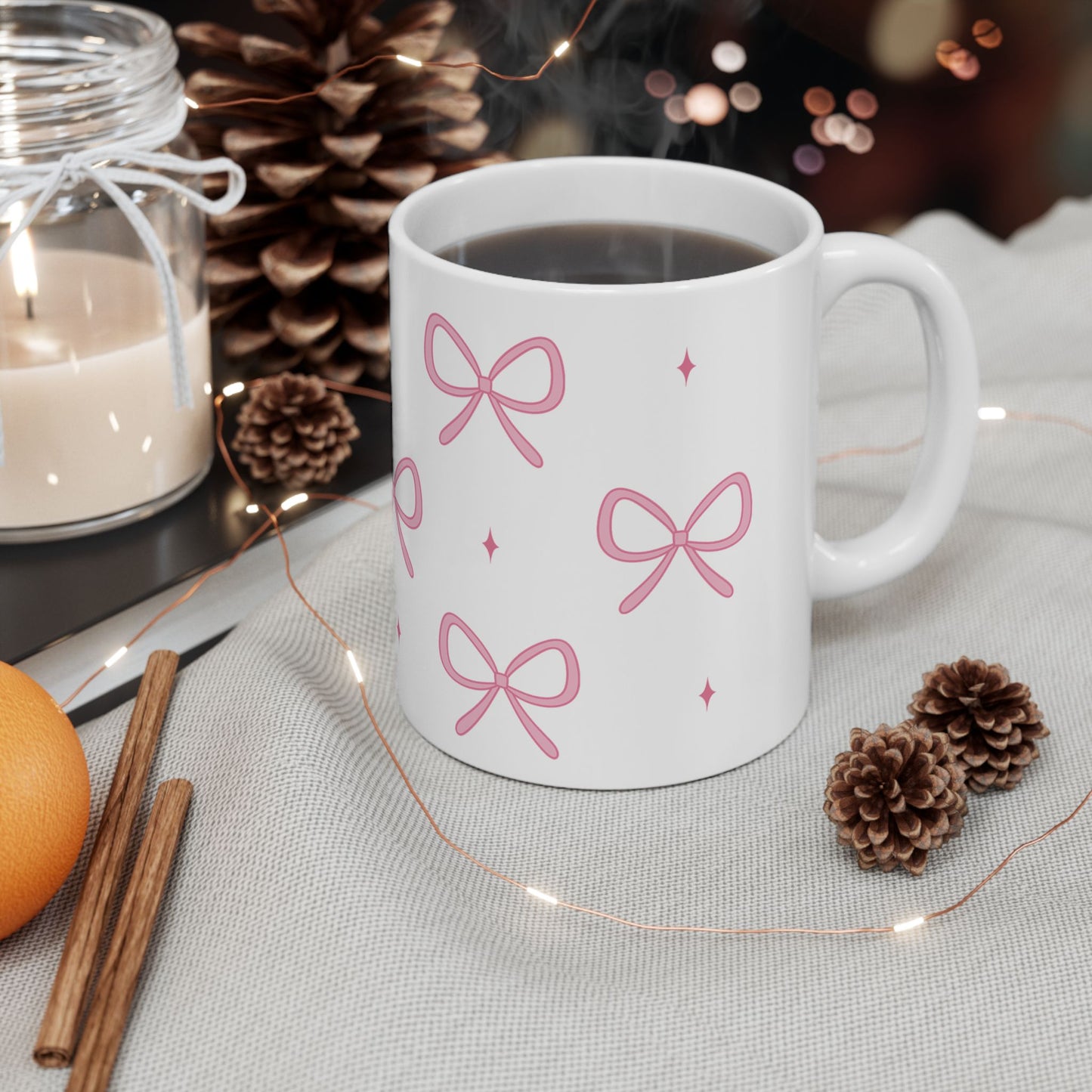 Coffee Mug (11oz) - Cute Coquette Bow