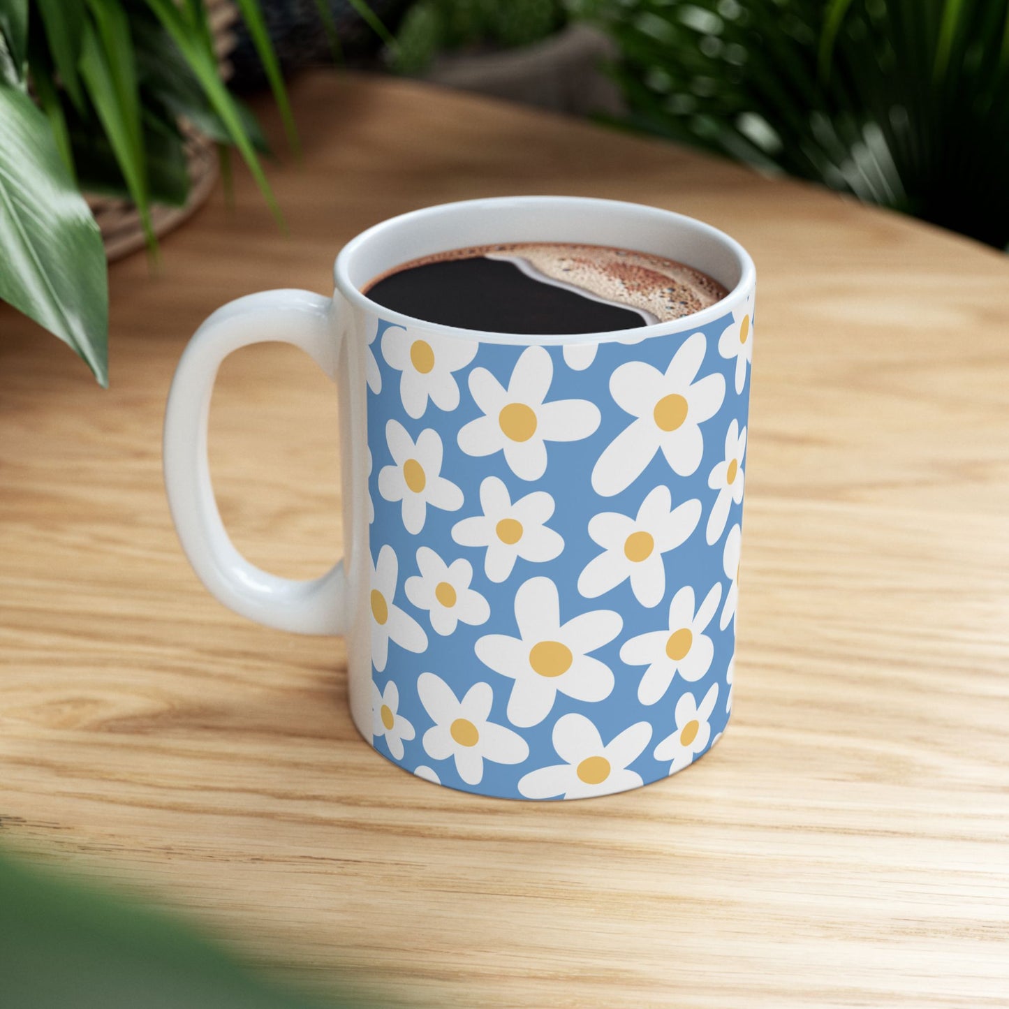 Cute Retro Flowers Coffee Mug (11oz)