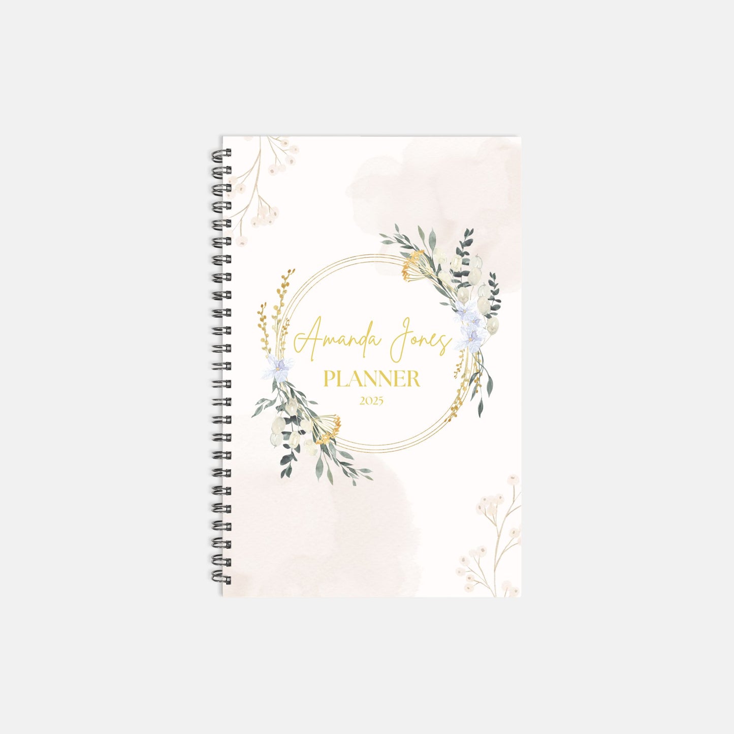 5.5 x 8.5 Personalized 2025 Planner Hardcover