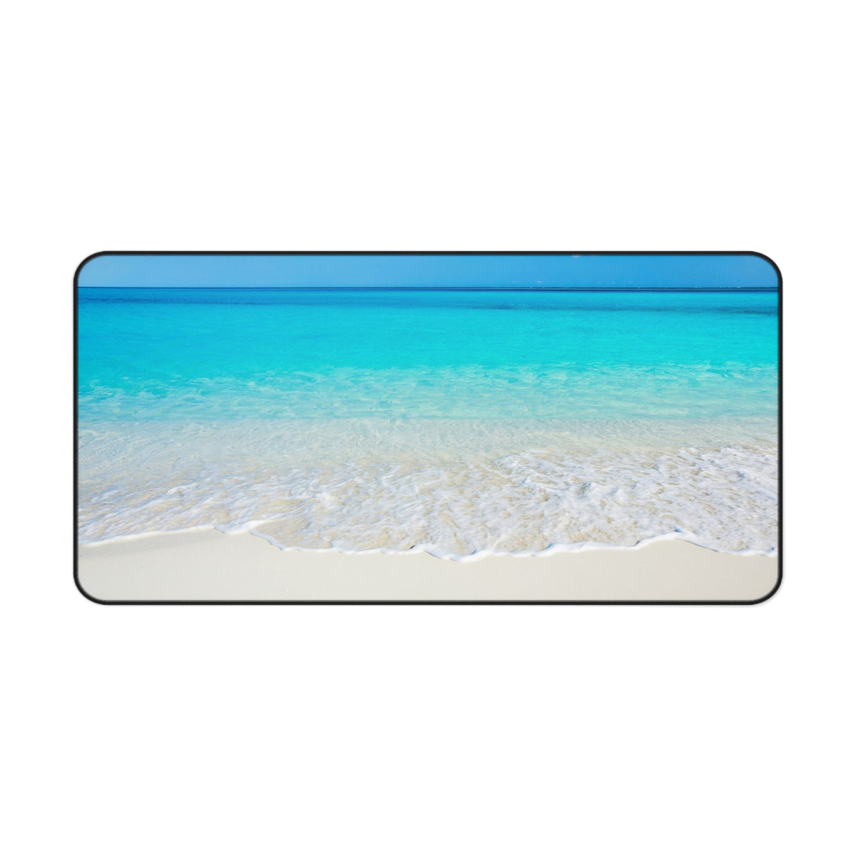 Beach Scene Desk Mat – Tropical Ocean Wave Mouse Pad