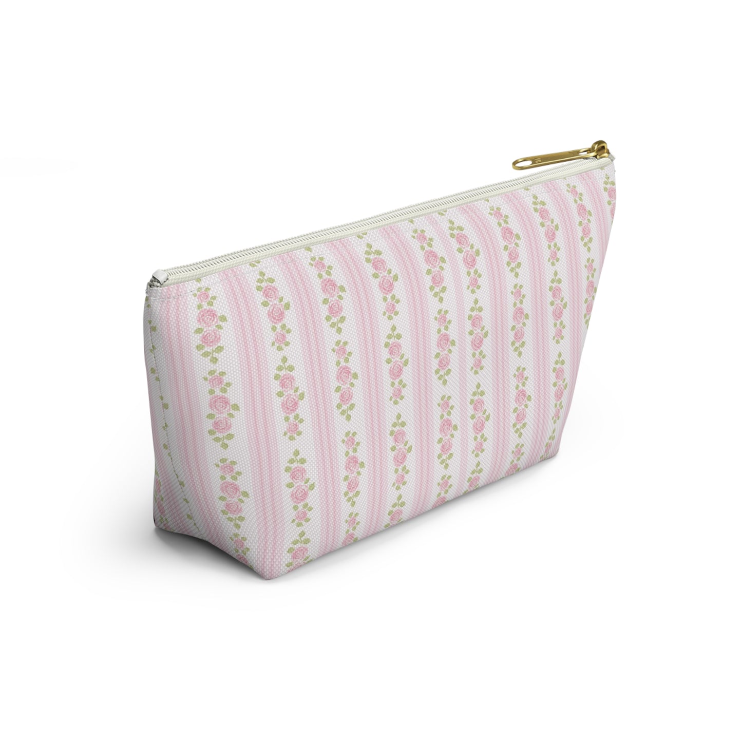 Personalized Pink Floral Pouch | Pink Floral Accesories Bag | Wipes & Dipes Pouch