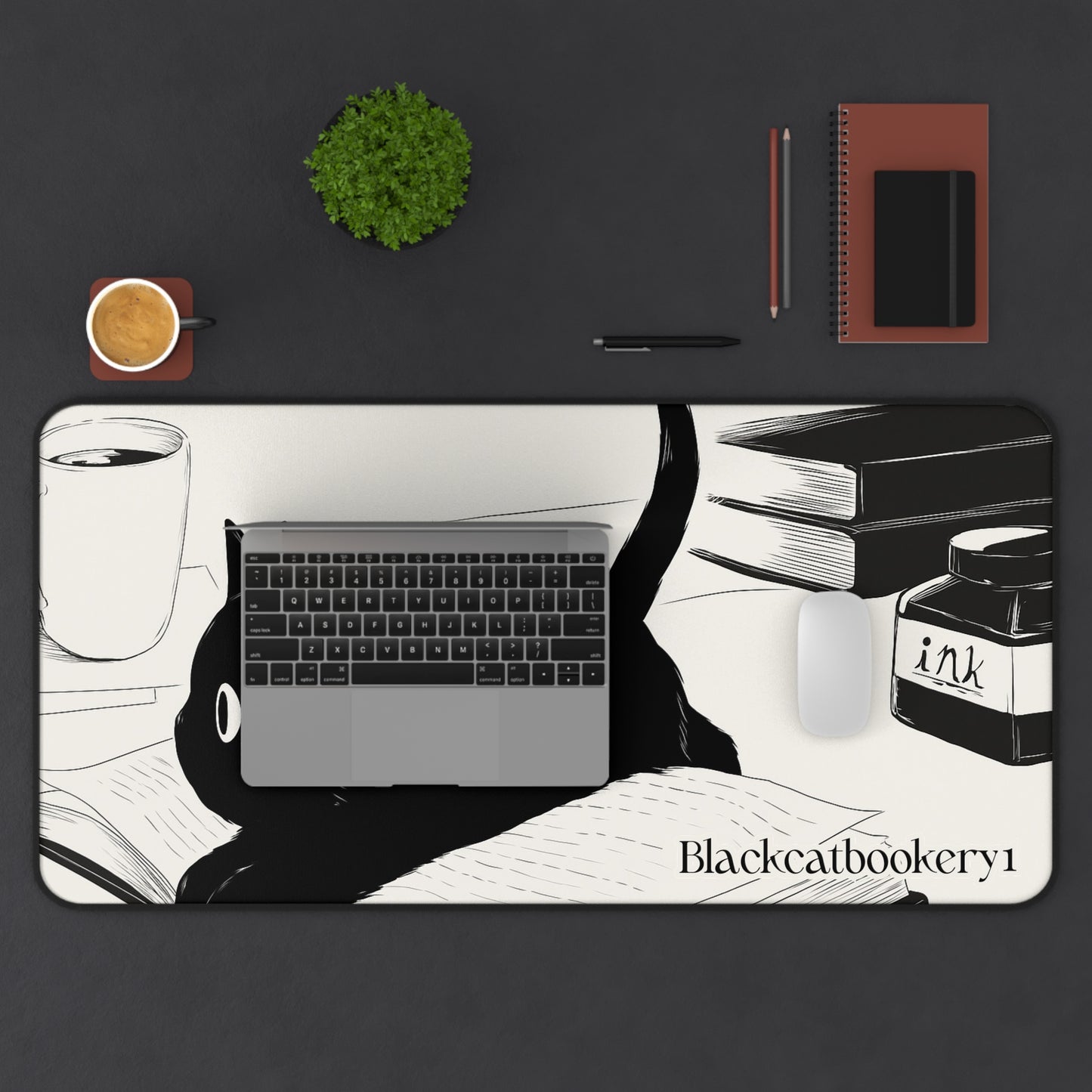 Custom Made Cat-Themed Desk Mat