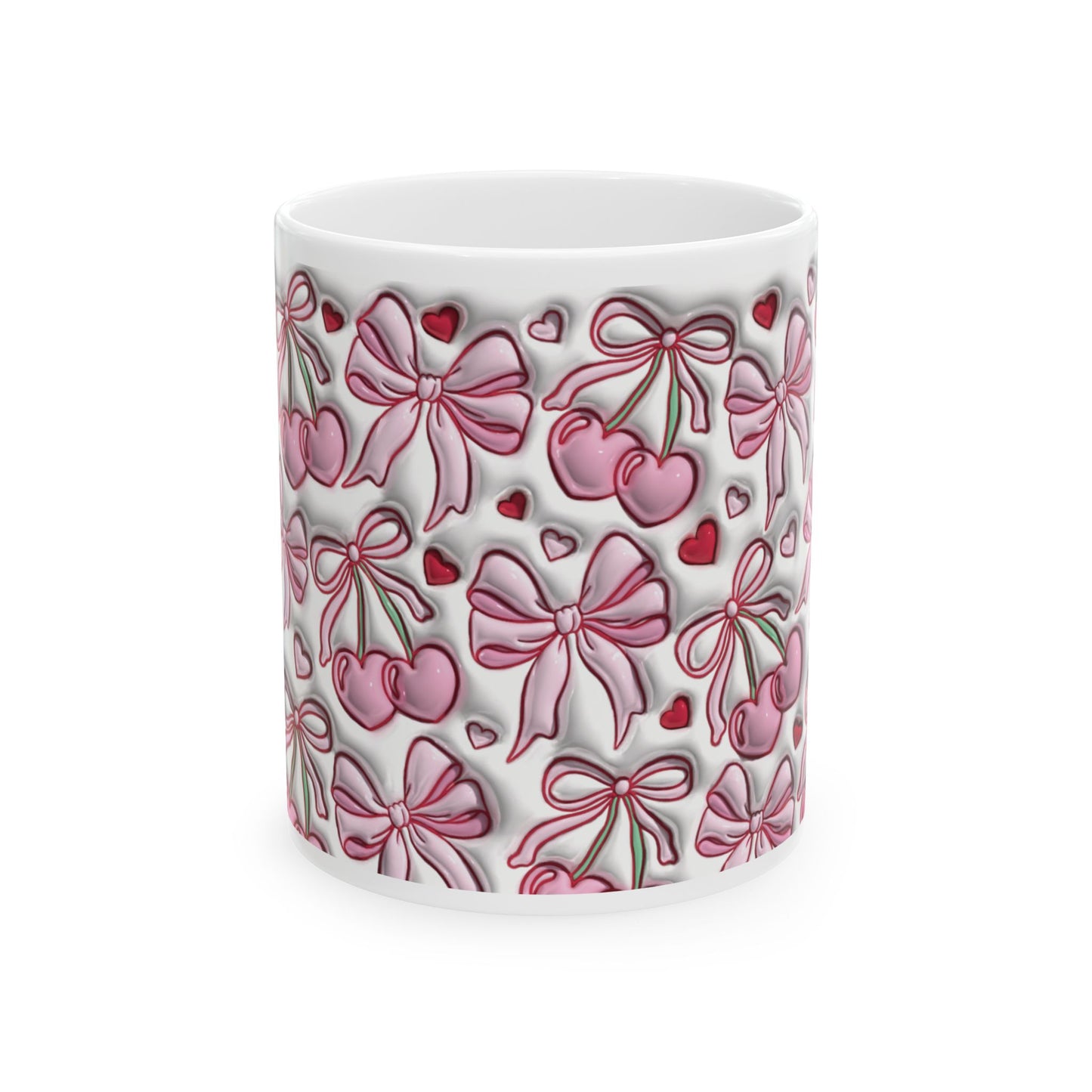 Coffee Mug (11oz) - Valentine’s Coquette Bows